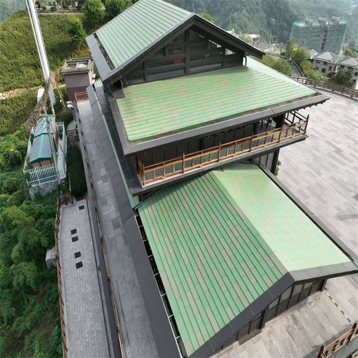 Forest Green Aluminum Flat Locking Roofing System manufacturers